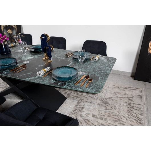 Стіл BELFORT 260х120х76 Laminam Verde Alpi Lucidato (5mm), изображение 3