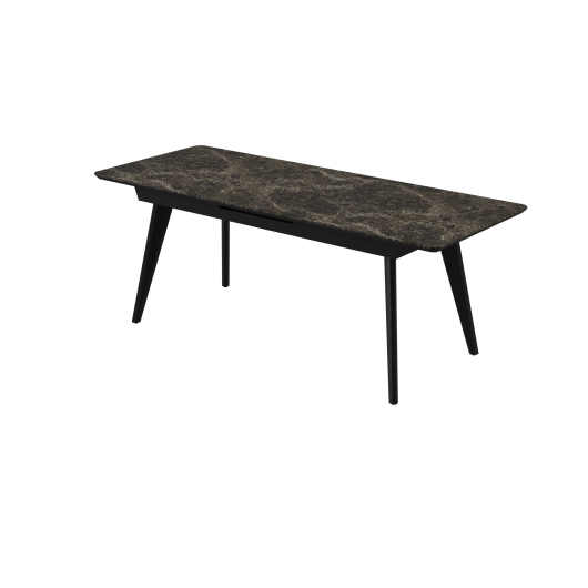 Стіл АТЛАНТА 160(200)*80*76 Laminam Emperador Extra (5mm), изображение 2