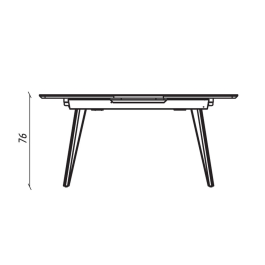 Стіл АТЛАНТА 160(200)*80*76 Laminam Emperador Extra (5mm), изображение 5