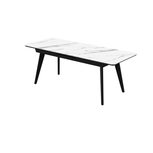 Стіл АТЛАНТА 160(200)*80*76 Laminam Bianco Statuario Venato (5mm), изображение 2
