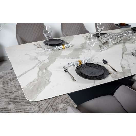 Стіл BELFORT 240х100х76 Laminam Bianco Statuario Venato (5mm), изображение 2