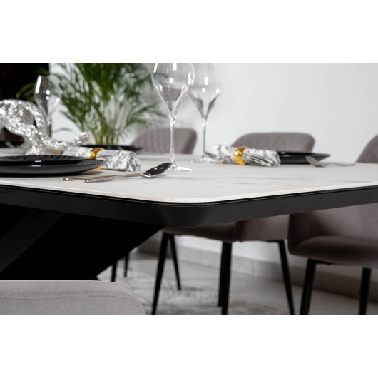 Стіл BELFORT 240х100х76 Laminam Bianco Statuario Venato (5mm), изображение 7