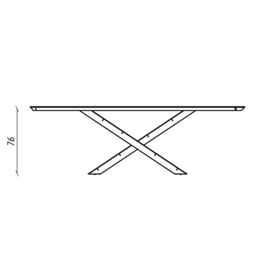 Стіл BELFORT 240х100х76 Laminam Bianco Statuario Venato (5mm), изображение 10