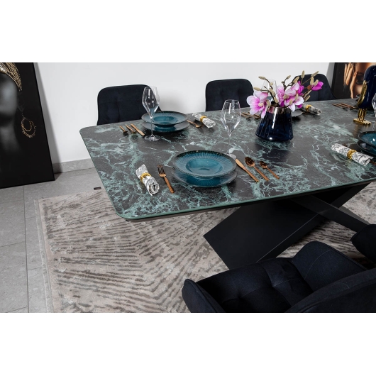 Стіл BELFORT 240х100х76 Laminam Verde Alpi Lucidato (5mm), изображение 2