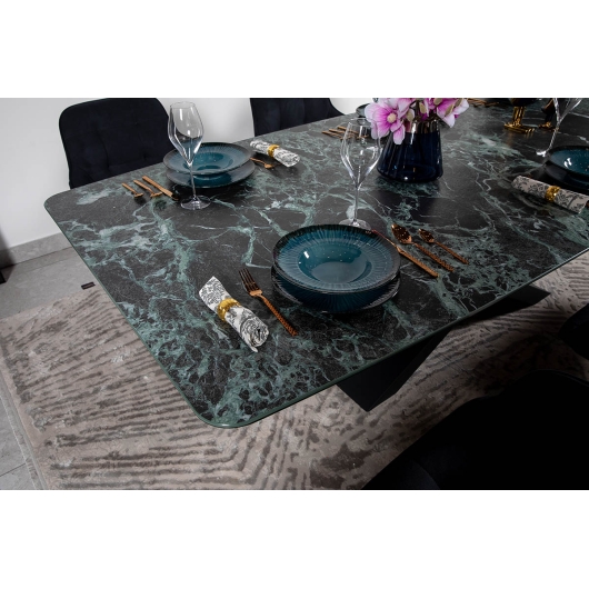 Стіл BELFORT 240х100х76 Laminam Verde Alpi Lucidato (5mm), изображение 6