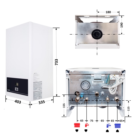 Котел газовый Airfel DigiFEL Premix 23 кВт (Двухконтурный,Condensing), изображение 2