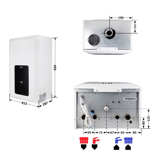 Котел газовый Airfel ELEGANT 18 кВт 2023, изображение 2