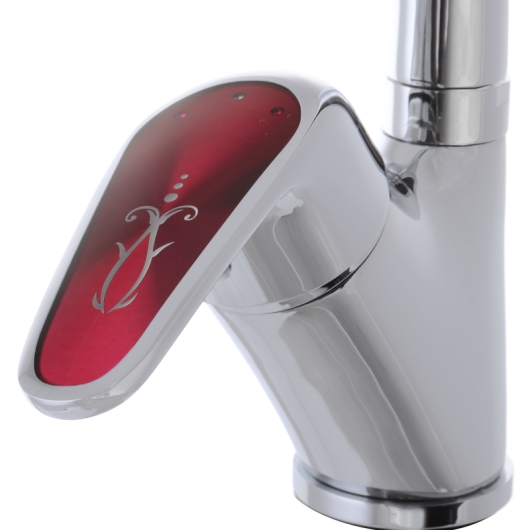Смеситель для кухни HAIBA MAGIC 011 с красной ручкой (HB0699), изображение 4