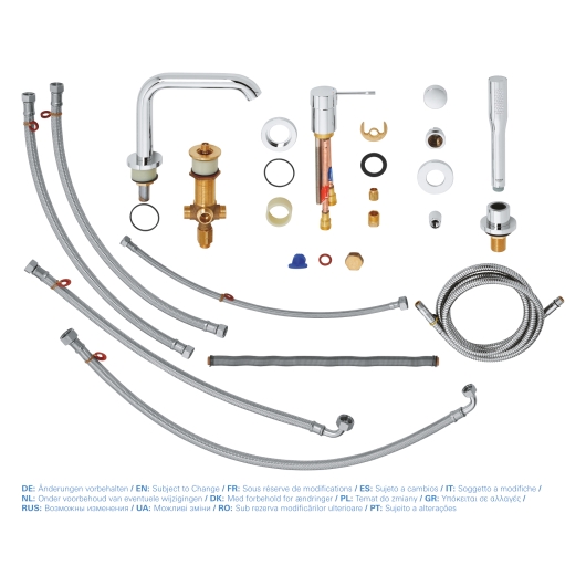 Змішувач на борт ванни на 4 отвори Grohe Essence New (19578001), изображение 4