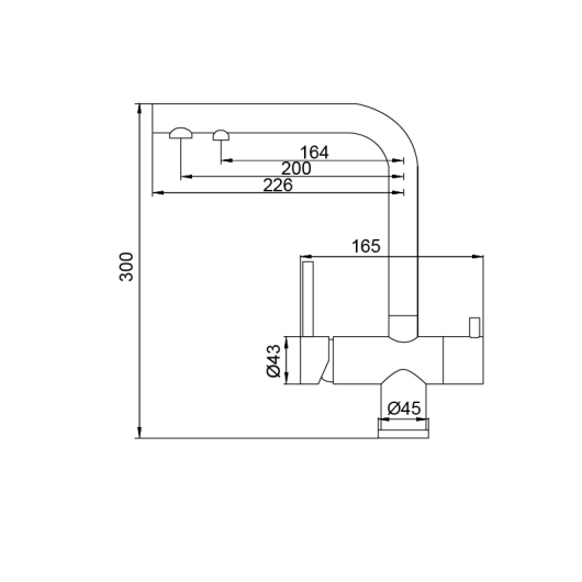 Змішувач для кухні з виходом для питної води KOER KB-72001-05 (KR3392), изображение 2