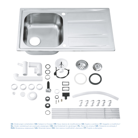 Кухонна мийка Grohe EX-2 Sink K401 (31566SD0), изображение 2