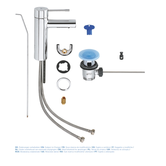 Змішувач для раковини S-розміру Grohe Essence New (32898001), изображение 6