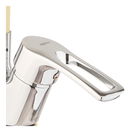 Кухонний змішувач із силіконовим виливом Zerix YUB 181 Reflector Ivory (ZX4976), изображение 2