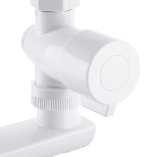 Змішувач для ванни Plamix Mario-006 (W) Білий (без шланга і лійки) (PM0603), изображение 2