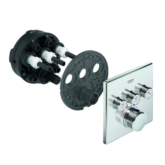 Термостат прихованого монтажу на 3 споживача Grohe Grohtherm SmartControl (29126000), изображение 2