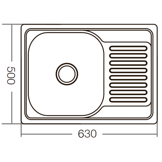 Мийка кухонна Zerix Z6350-08-180D (decor) (ZM0564), изображение 2