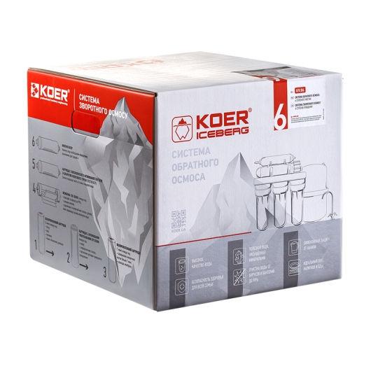 Система зворотного осмосу з мінералізатором Koer KV.06 Iceberg 6 (KR3147), изображение 2