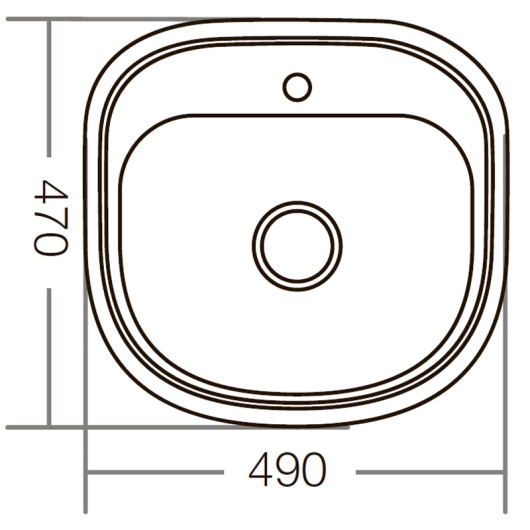 Мийка кухонна Zerix Z4947-08-180E (Satin) (ZM0559), изображение 3