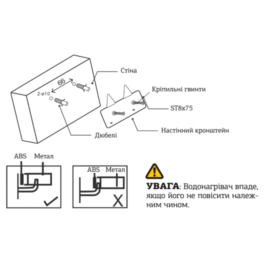 Водонагрівач "Над мийкою" Mixxus EWH-0510 Small Over накопич. 10 л, мокр.тен 1,5 kW (WH0003), изображение 5