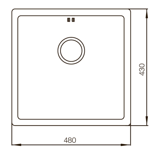 Мийка Mixxus MX4843-220x1.0-PVD-Gold (MX0559), изображение 2