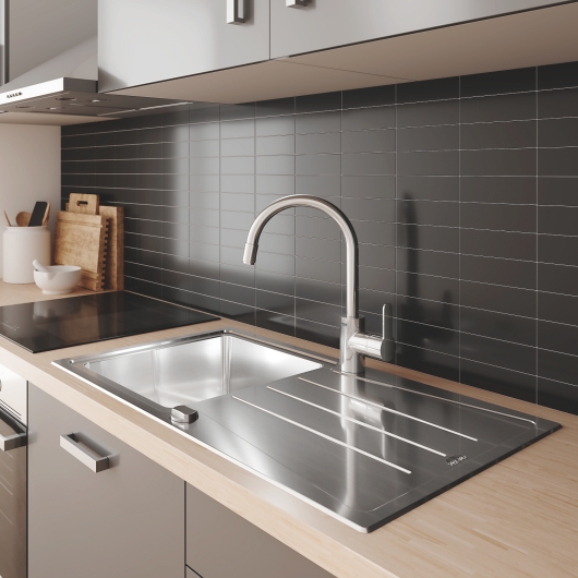Змішувач для кухні з висувним виливом Grohe Eurostyle Cosmopolitan (31126004), изображение 2