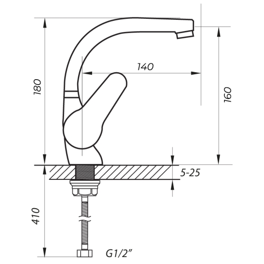 Змішувач для умивальника Zerix SOP1 146 (ZX2651), изображение 2
