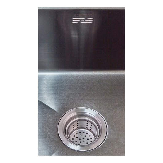 Мийка Zerix ZH4843B-215 (3.0/1.0) PVD-Black з сушаркою для посуду (ZM5555), изображение 3