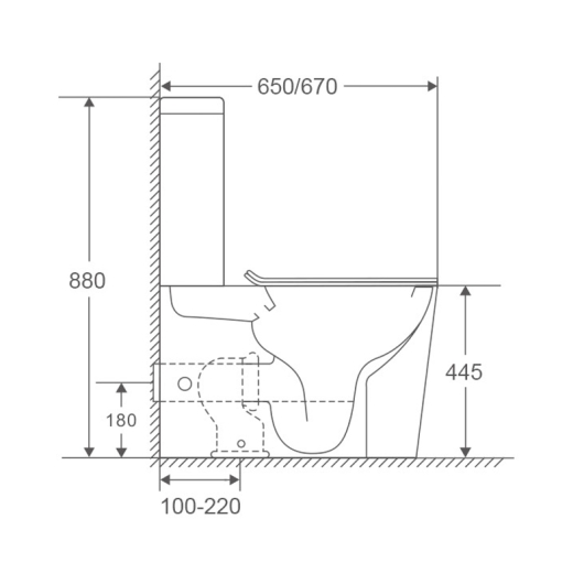 Унітаз-компакт Mixxus Premium Bevel-0402-R 670x390x880mm, система змиву RIMLESS (MP6474), изображение 6