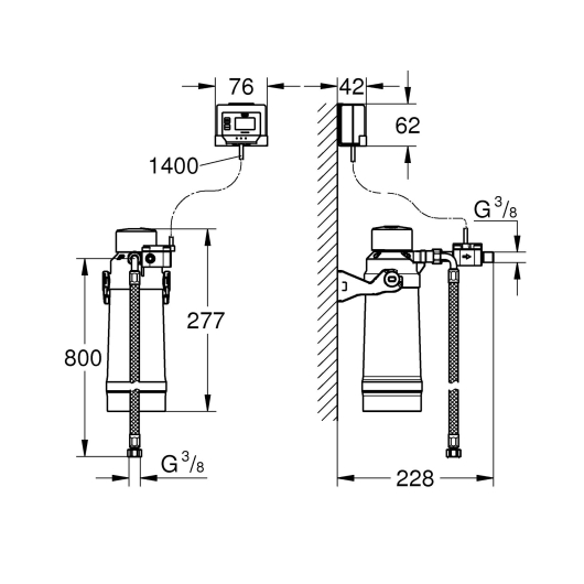Фільтр, головка для фільтра та витратомір Grohe RED (40438001), изображение 3