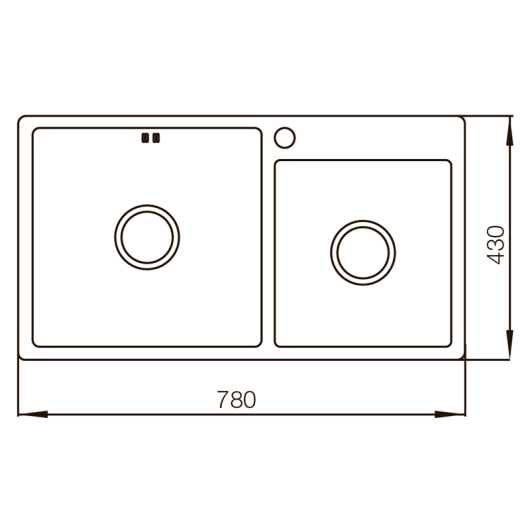 Мийка Mixxus MX7843-220x1.0-Satin (MX0564), изображение 2