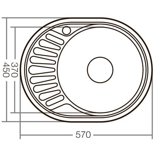 Мийка кухонна Zerix Z5745-08-180D (decor) (ZX1593), изображение 2