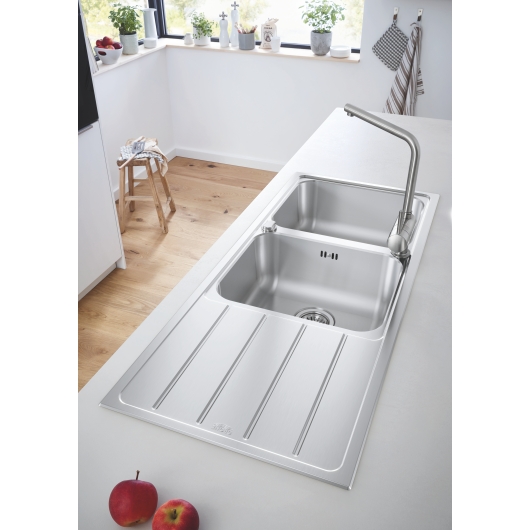 Мийка для кухні із нержавіючої сталі Grohe K500 (31588SD1), изображение 2