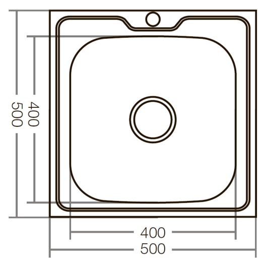 Кухонна мийка накладна Zerix Z5050-04-160E (Satin) (ZX1608), изображение 3