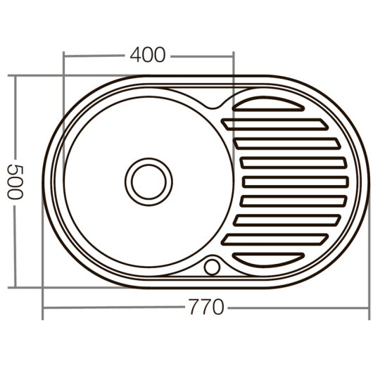 Мийка кухонна Zerix Z7750-08-180E (Satin) (ZX1596), изображение 3