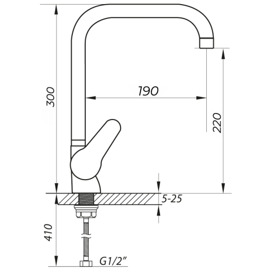 Змішувач для кухні Zerix SOP7 146 (ZX0192), изображение 2