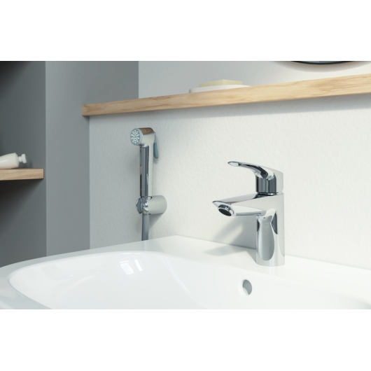 Змішувач для раковини з гігієнічним душем Grohe Eurosmart New (23124003), изображение 2