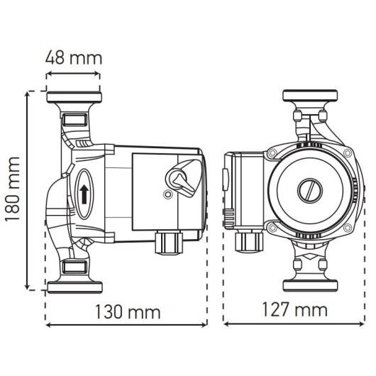 Насос циркуляційний відцентр. Koer KP.GRS-25 / 6-180 (KP0249), изображение 5