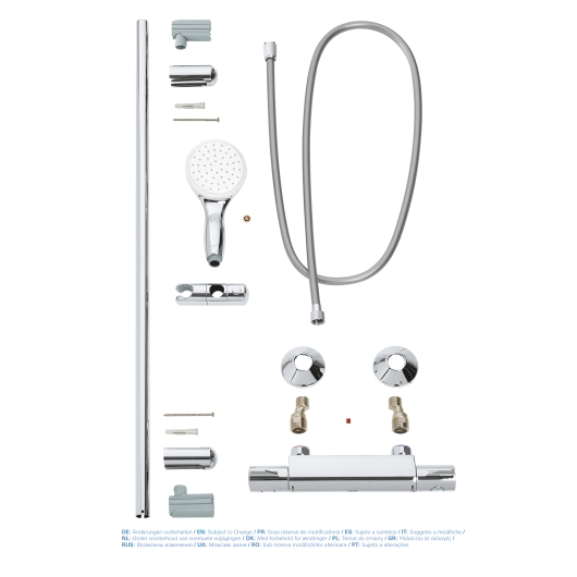 Термостат для душу із душовим гарнітуром Grohe Grohtherm 800 (34566001), изображение 5