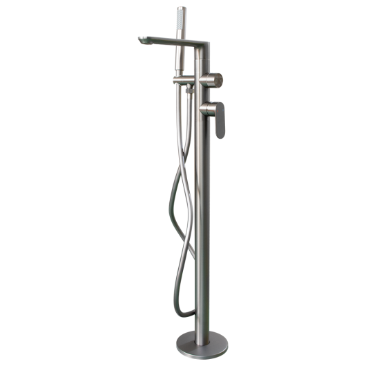 Смеситель для ванны TURINO 04 gun metal напольный
