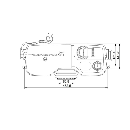 Канализационная установка Grundfos Sololift2 WC-3 (97775315), изображение 3