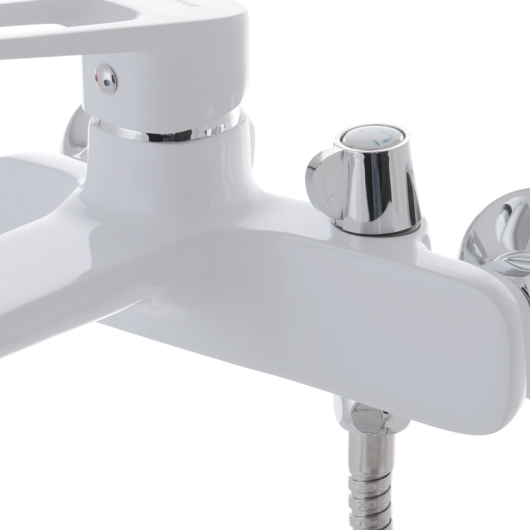 Змішувач для ванни з коротким виливом MIXXUS NEVADA 009 EURO Білий (MI5800), изображение 3