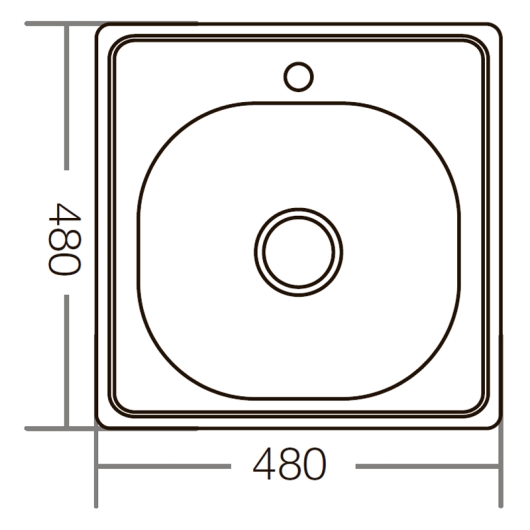 Мийка кухонна Zerix Z4848-06-160D (decor) (ZM0558), изображение 2