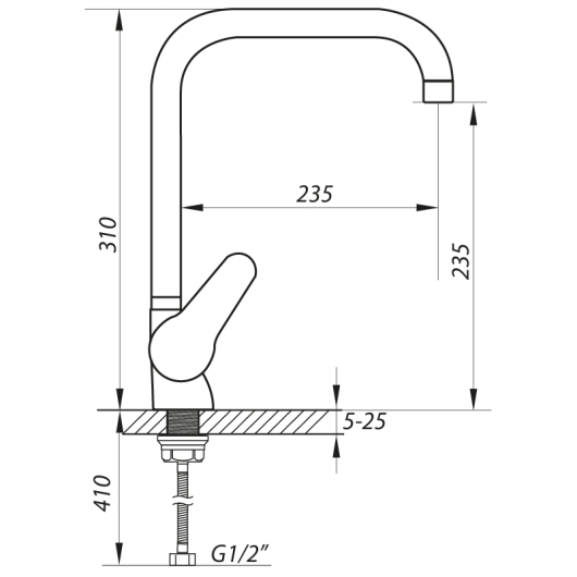 Змішувач для кухні Zerix SOP7 146 (ZX2653), изображение 2