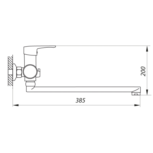 Змішувач для ванни Zerix FIV A439 (ZX2927), изображение 2