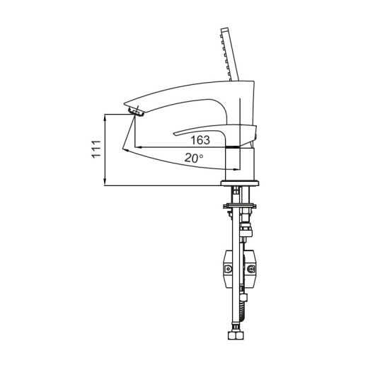 Змішувач на борт ванни KOER KB-43007-01 на 3 отвори (Колір хром) (KR3452), изображение 2