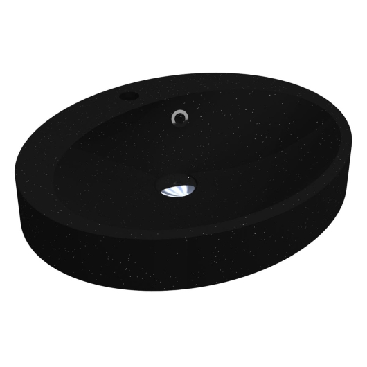 Умывальник DEVON MIRASTONE BLACK SHINE Miraggio