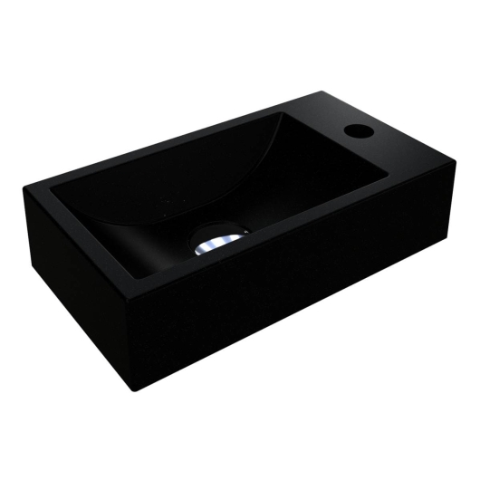 Умывальник FARO L MIRASTONE BLACK SHINE Miraggio