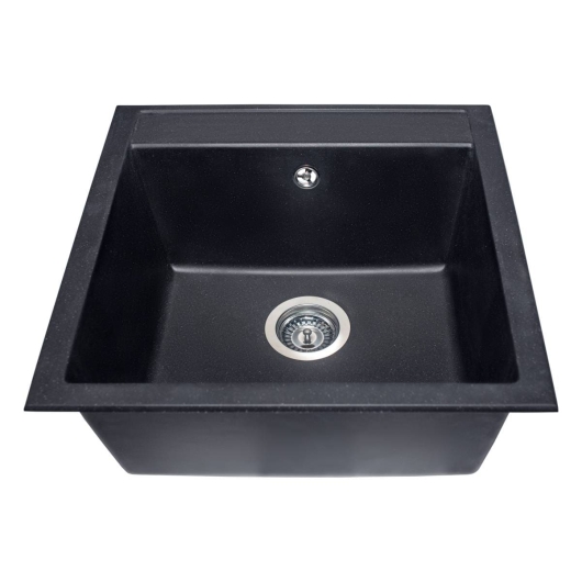 Кухонная мойка BODRUM 510 black shine Miraggio, изображение 4
