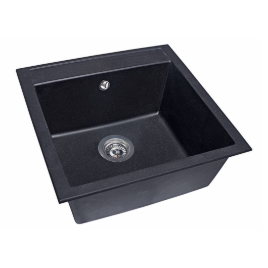 Кухонная мойка BODRUM 510 black shine Miraggio, изображение 3