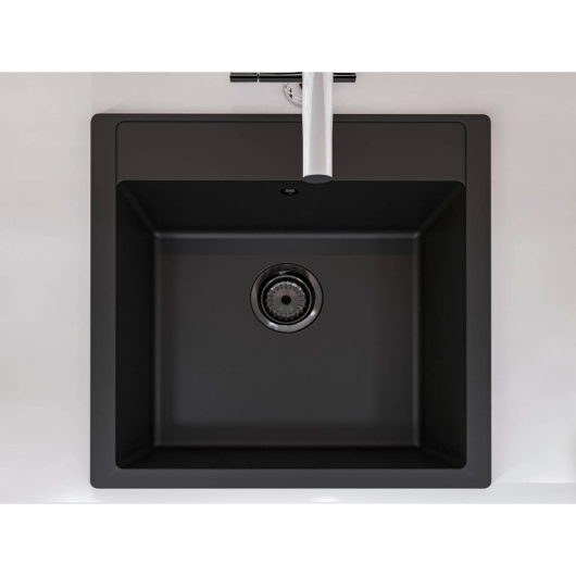 Кухонная мойка BODRUM 510 black shine Miraggio, изображение 7